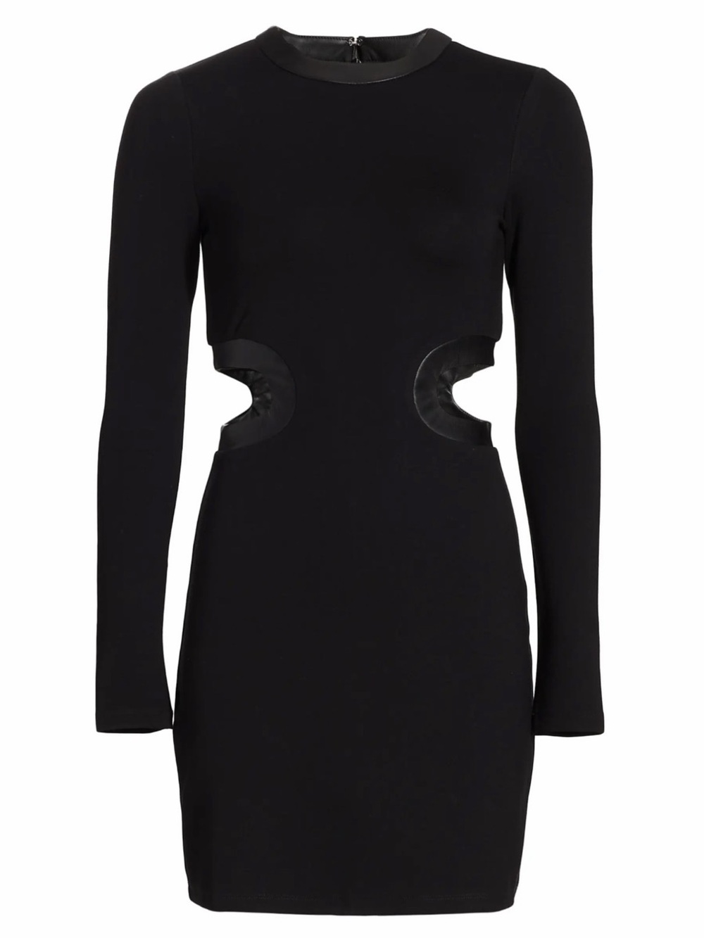Staud NWT Dolce Black Minidress with Long-Sleeve & Cutouts